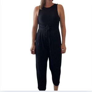 ASOS Black Sleeveless Jumpsuit